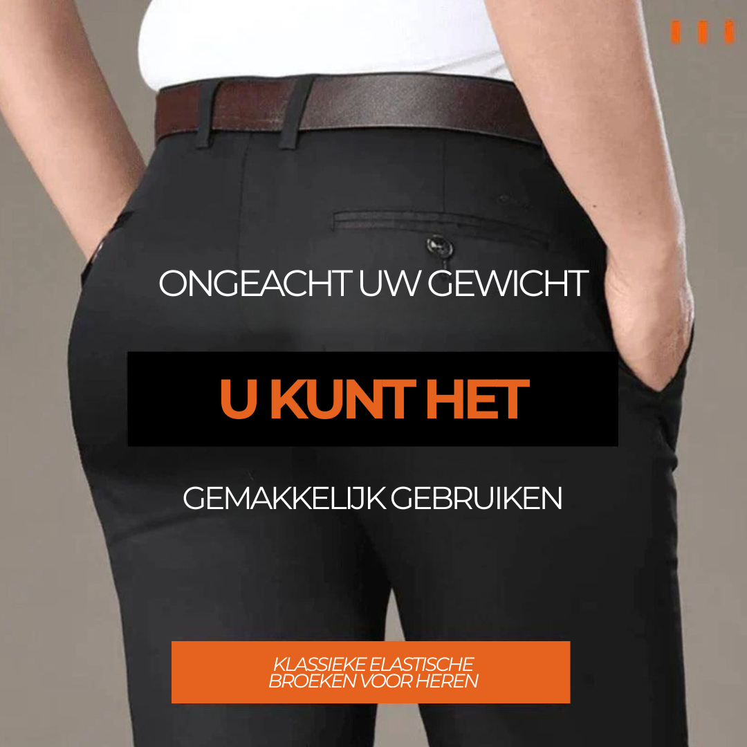 KOOP 1 EN KRIJG 2 | Klassieke Nette Broek Gentleman 2025 + Gratis Leren Nette Riem