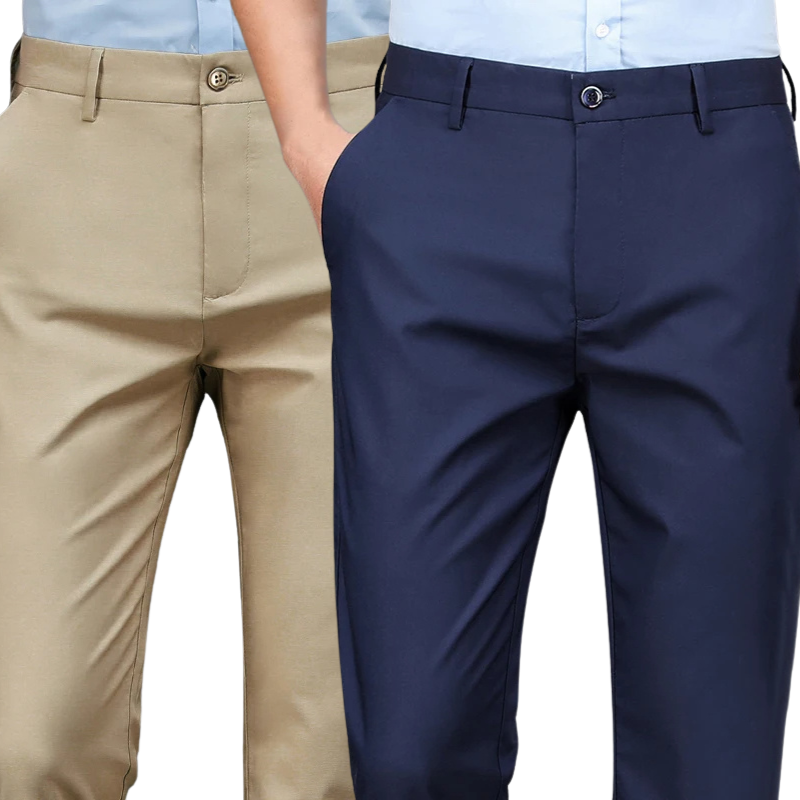 KOOP 1 EN KRIJG 2 | Klassieke Nette Broek Gentleman 2025 + Gratis Leren Nette Riem