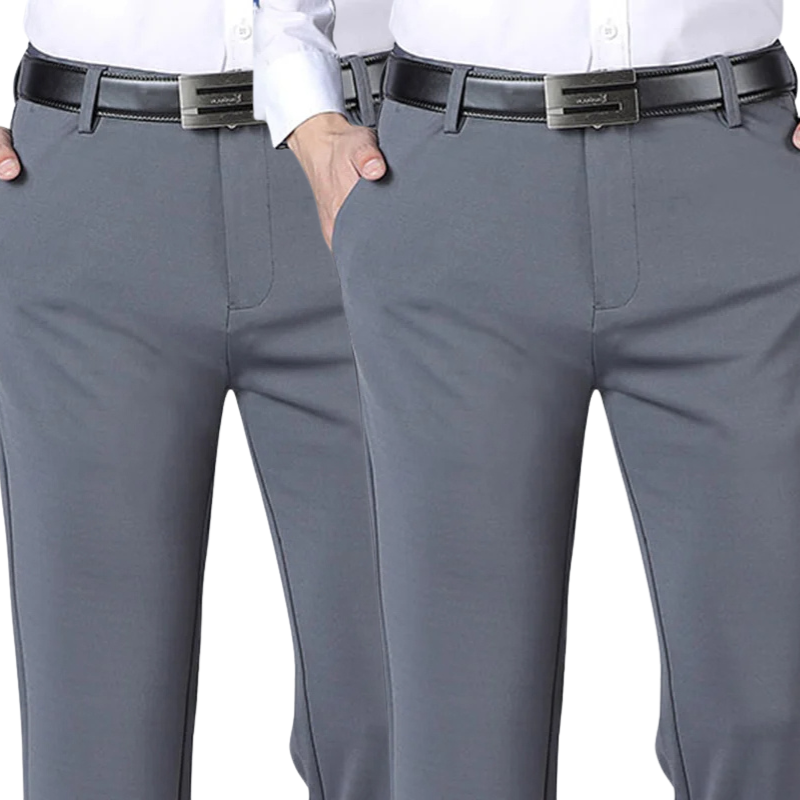 KOOP 1 EN KRIJG 2 | Klassieke Nette Broek Gentleman 2025 + Gratis Leren Nette Riem