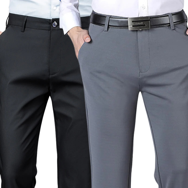 KOOP 1 EN KRIJG 2 | Klassieke Nette Broek Gentleman 2025 + Gratis Leren Nette Riem