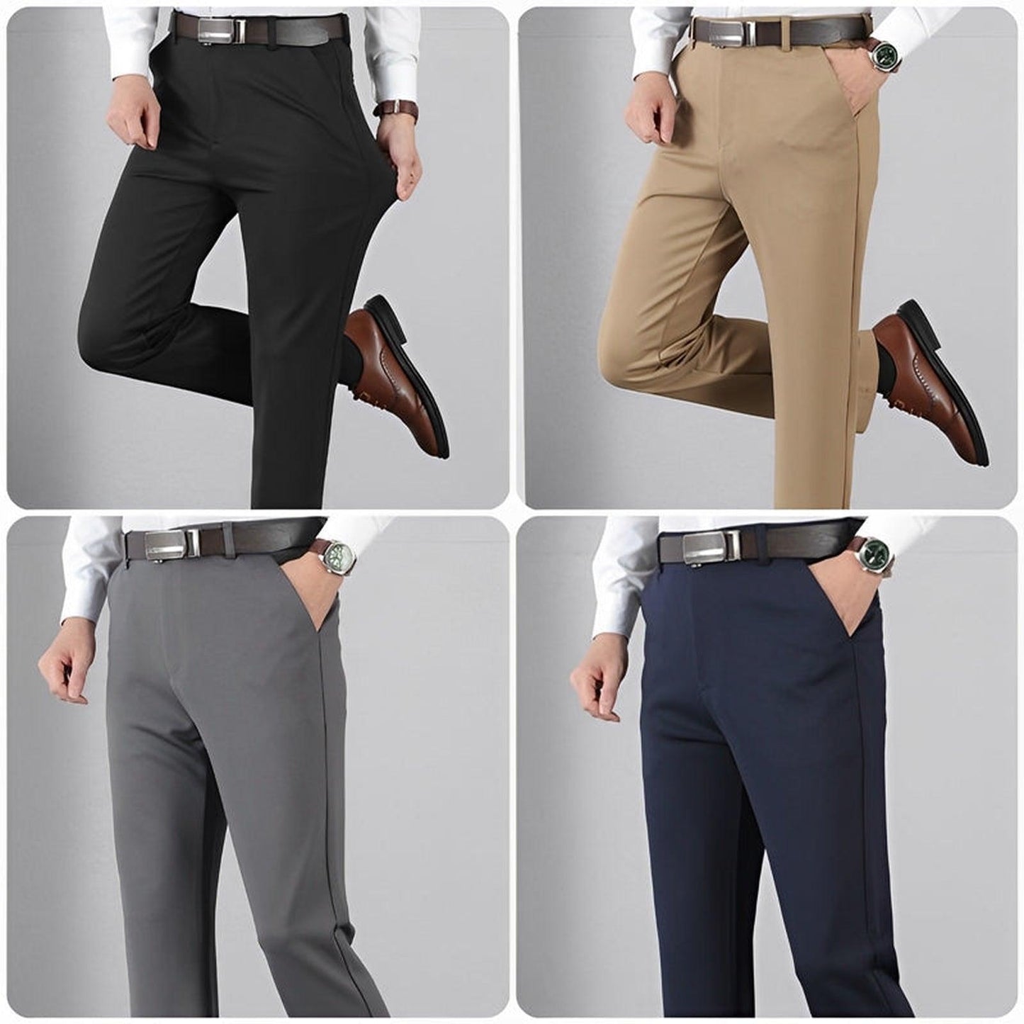 KOOP 1 EN KRIJG 2 | Klassieke Nette Broek Gentleman 2025 + Gratis Leren Nette Riem