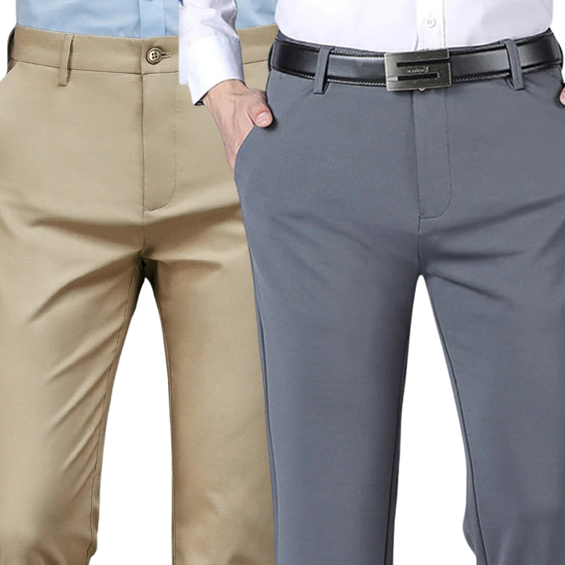 KOOP 1 EN KRIJG 2 | Klassieke Nette Broek Gentleman 2025 + Gratis Leren Nette Riem